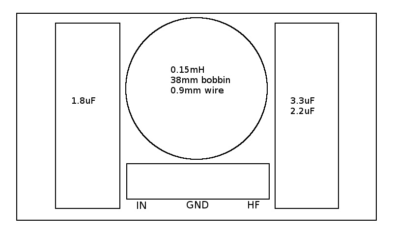 Convair Electronics High Pass Filter 7kHz 8 Ohm