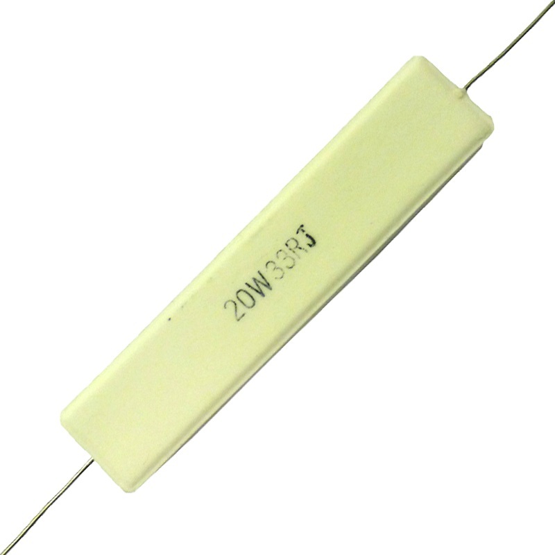 Cement Resistor SQP 20W 33 Ohm (axial)