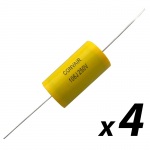4-pack 10uF Polypropylene Crossover Capacitor 