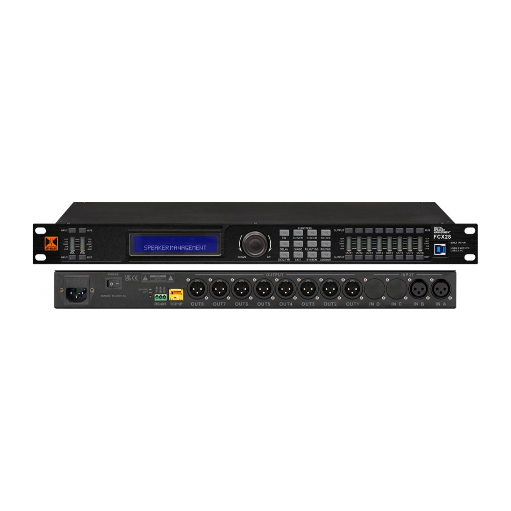 dB-Mark FCX28 - 2-in 8-out Digital Active Crossover