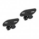 Pack of 2 Black Metal 35 mm External Top Hat