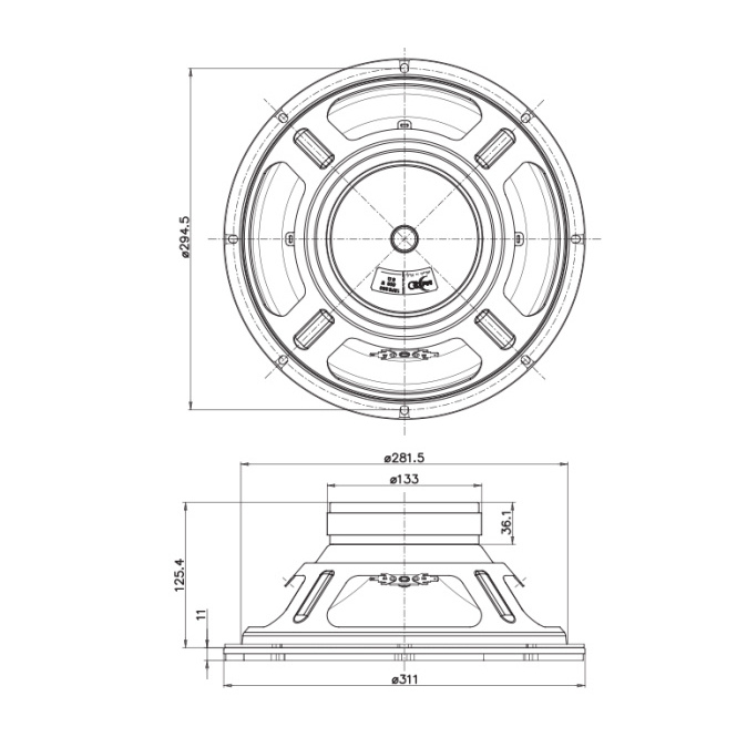 Faital Pro 12FE330 - 250W 8 Ohm Loudspeaker