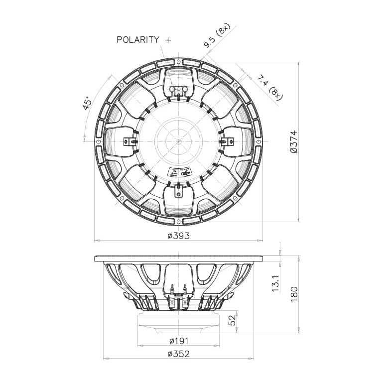 Faital Pro 15FH530 15 inch 500W 8 Ohm