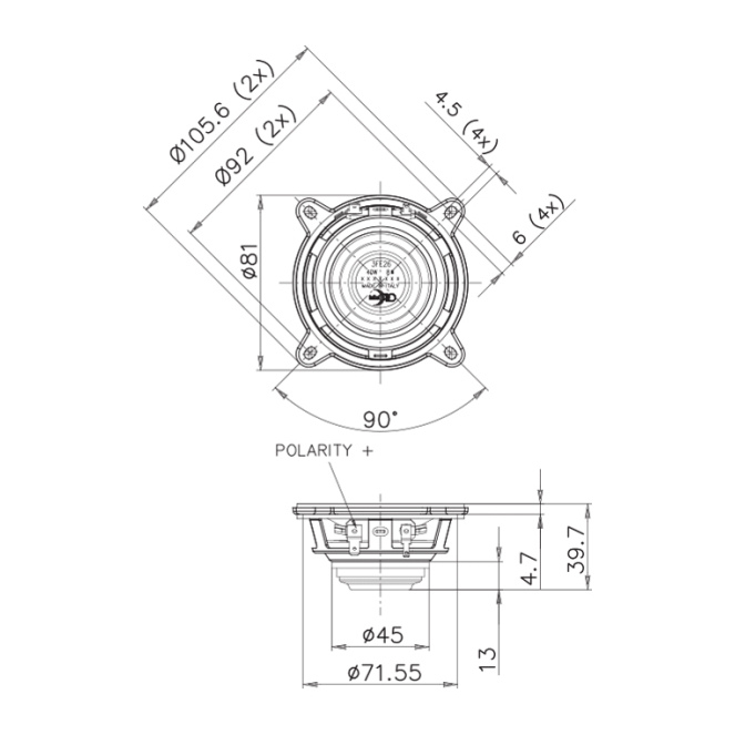 Faital Pro 3FE26 - 3 inch 8 Ohm Loudspeaker