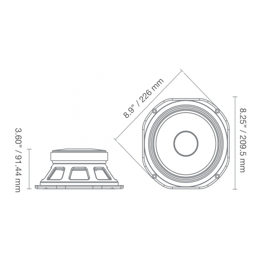 Fane Sovereign Pro 8-225 - 8 inch 225W 8 Ohm