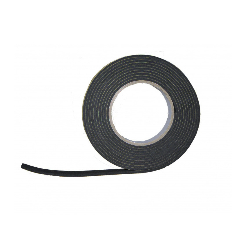 Black EVA Foam Gasket Tape (Roll) 10mm x 2mm x 10m