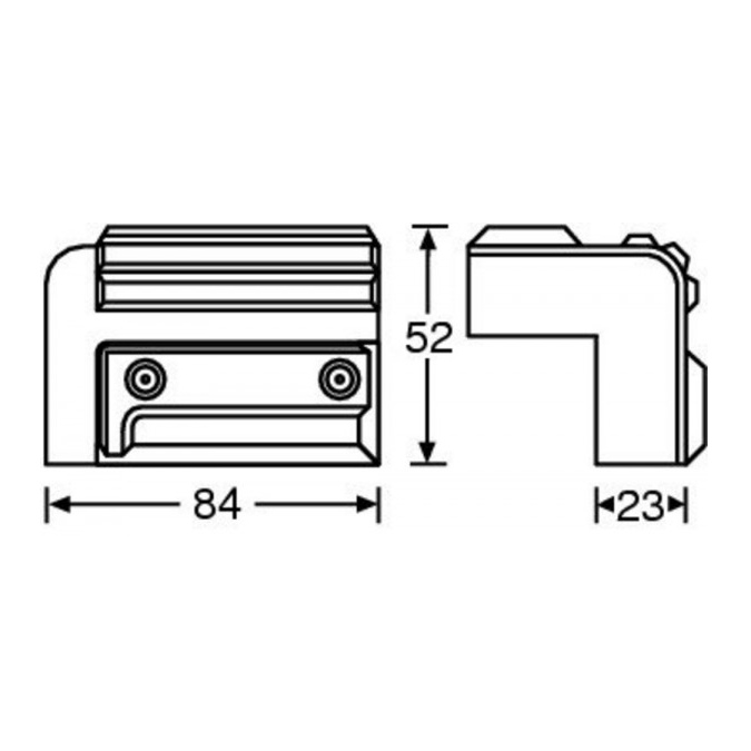 Plastic case/speaker/cabinet stacking corner - Large