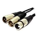 JAM XLR Y-Split Cable - 1 Female XLR to 2 Male XLR (0.50m)