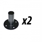 Pack of 2 Tuff Cab Internal Steel Top Hat Speaker Mounting Socket 35mm 