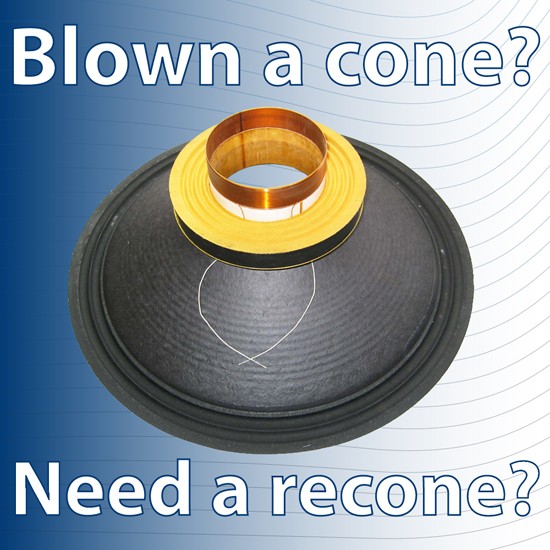 Recone of 18 inch Driver using pre-assembled recone kit