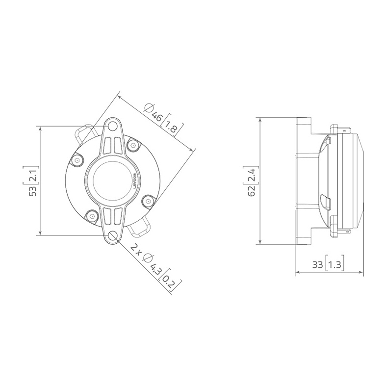 Lavoce DN07.10LM 0.75 inch Compression Driver 10W 16 Ohm