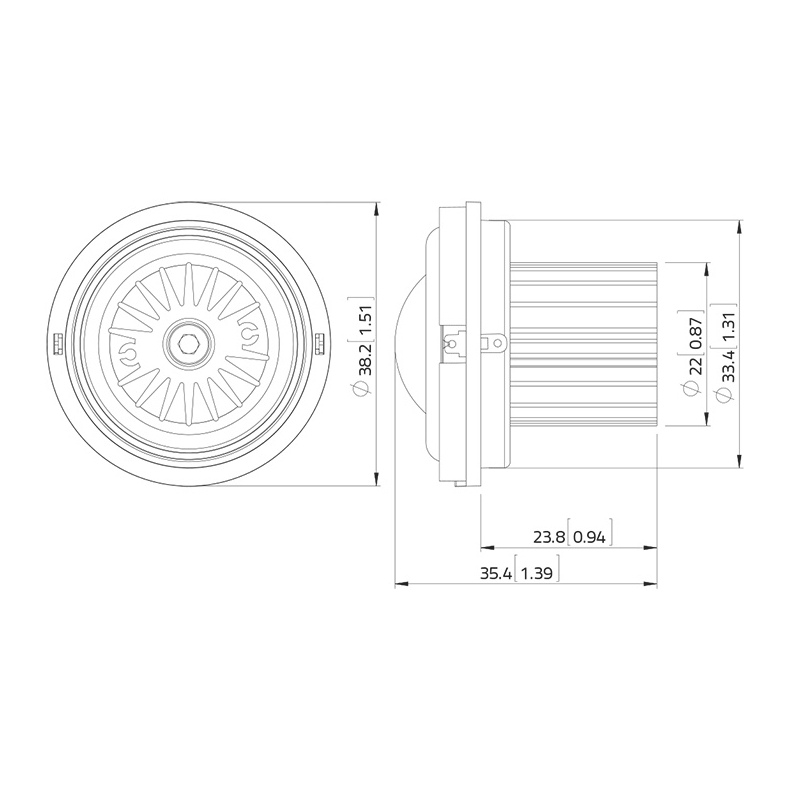 Lavoce TN100.70 - 10W 8 Ohm Soft Dome Tweeter