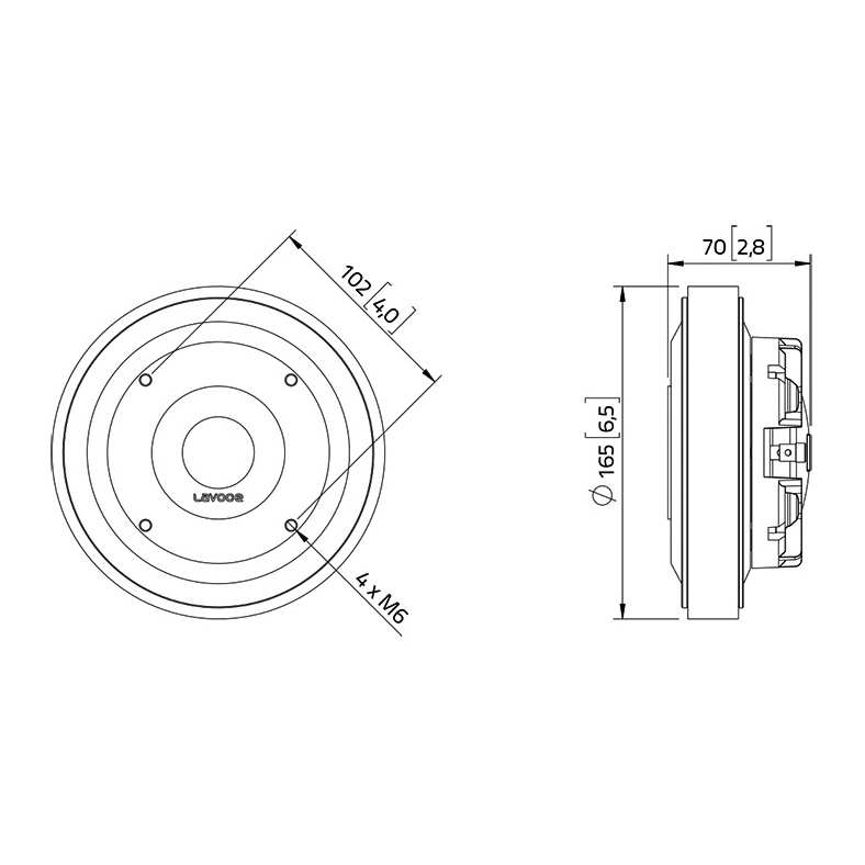 Lavoce DF14.30T - 1.4 inch 110W 8 Ohm Compression Driver