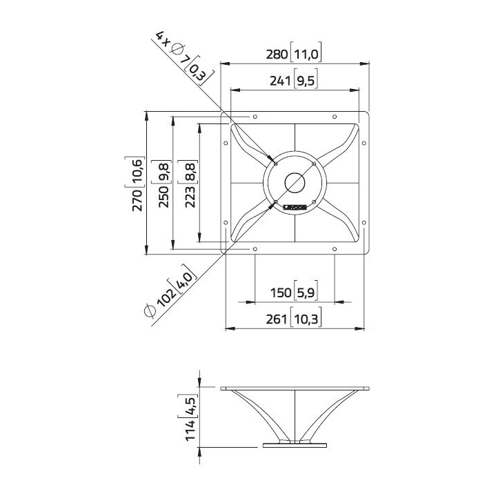 Lavoce HD1403 1.4 inch  Horn Flare 