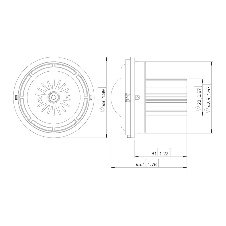 Lavoce TN131.00 1 inch Soft Dome Tweeter Driver 15W 8 Ohm