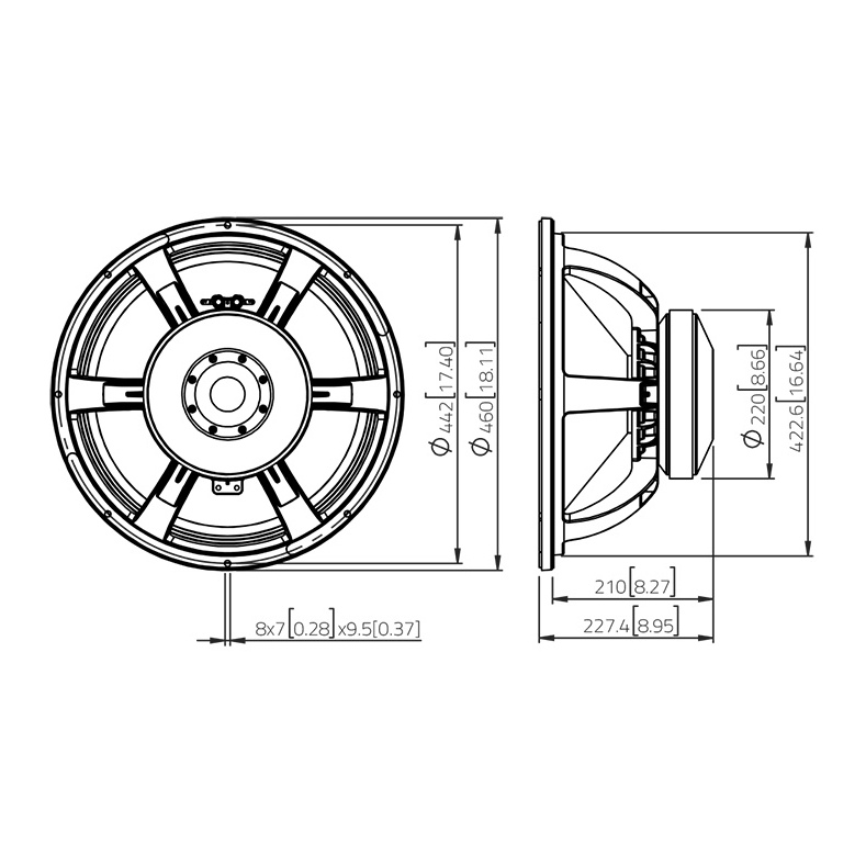 Lavoce SAF184.03 - 18 inch 1500W 4 Ohm Loudspeaker