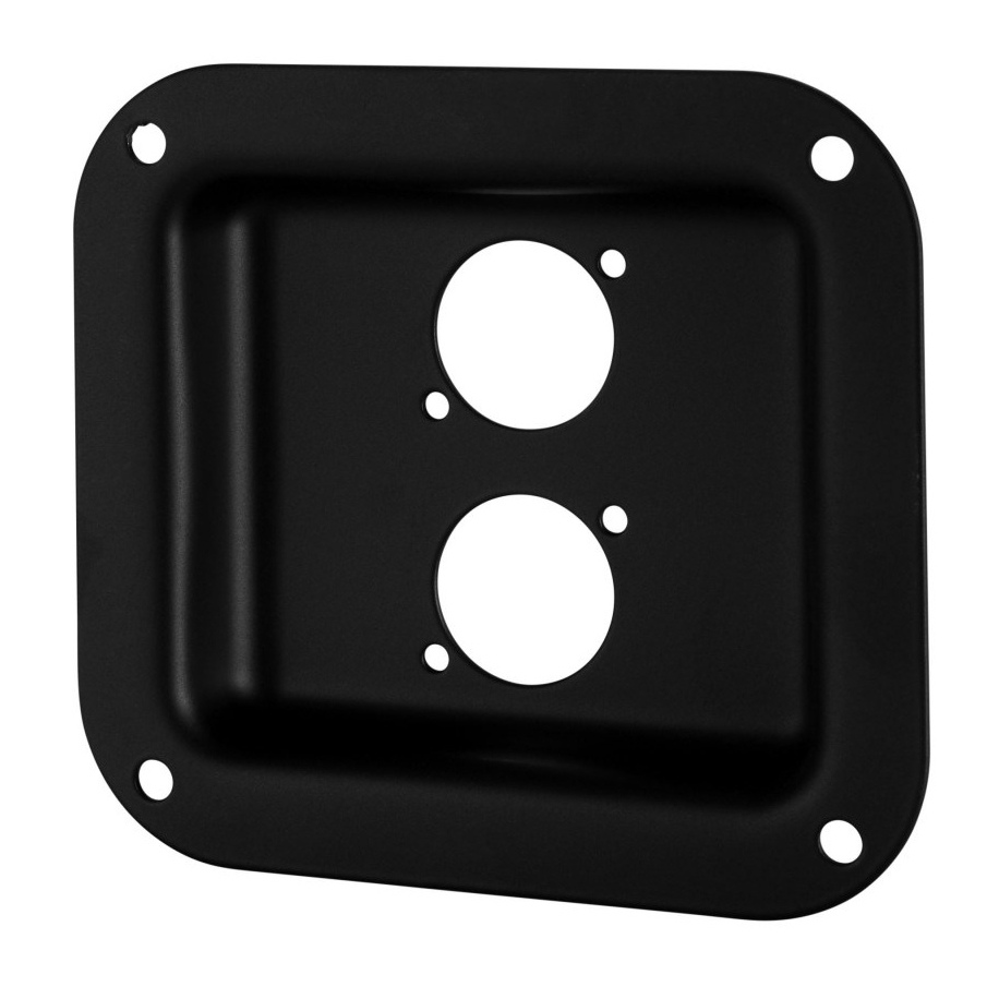 Tuff Cab Small Dish punched for 2x Neutrik D-Series sockets (NL4)