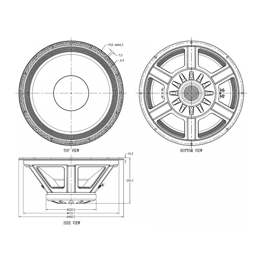 P-Audio E-18LF - 18 inch 800W 8 Ohm