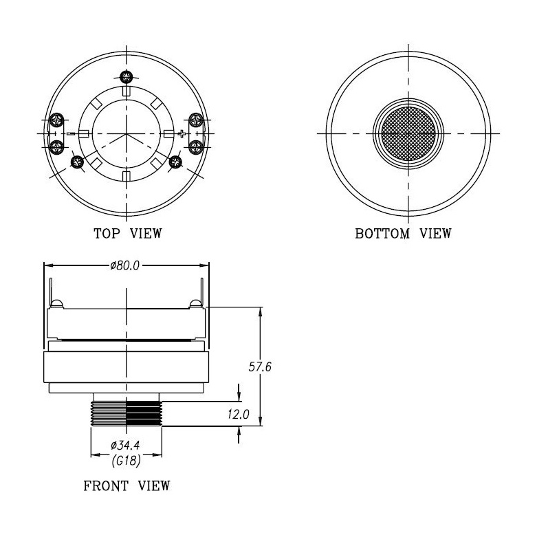 P-Audio PA-D415S 20W 1 inch Compression Driver 8 Ohm