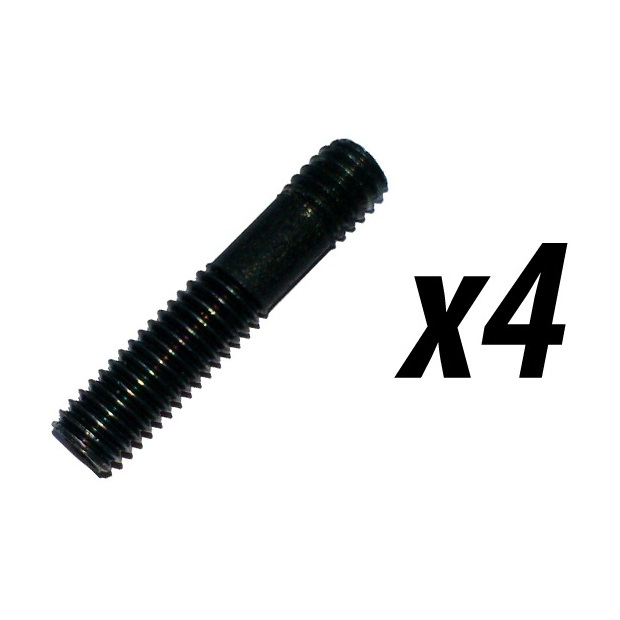 4 Pack of Compression Driver Stud Bolt M6 x 30mm Black Steel