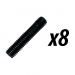 Click to see a larger image of 8 Pack of Compression Driver Stud Bolt M6 x 30mm Black Steel