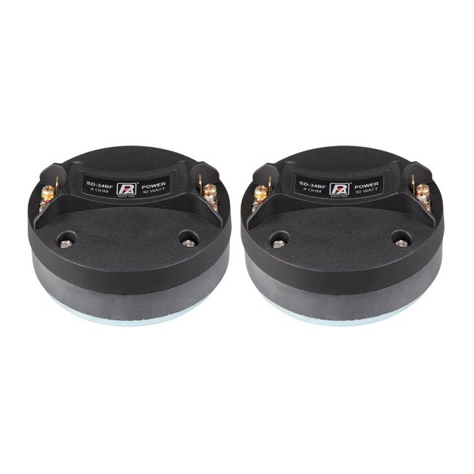 2 Pack of P-Audio SD-34BF 30W 1 inch Bolt On Compression Driver