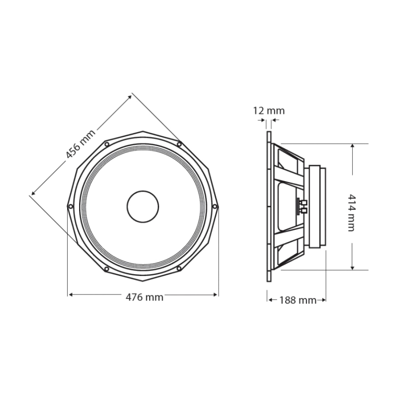 Precision Devices PD.188 - 18 inch 600W 8 Ohm