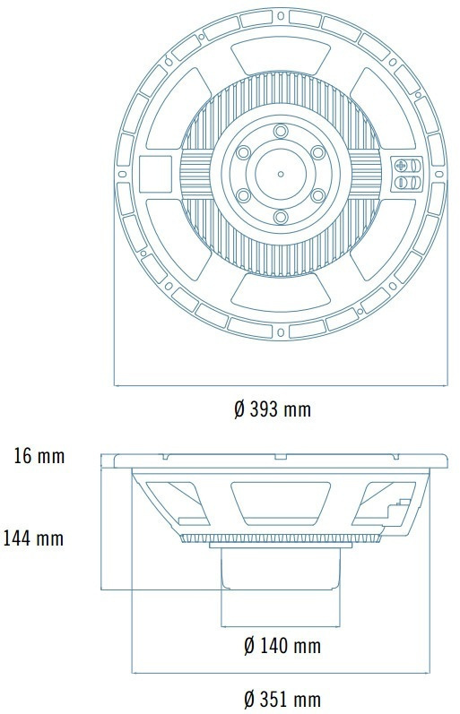 RCF MB15N405 - 15 inch 1100W 8 Ohm