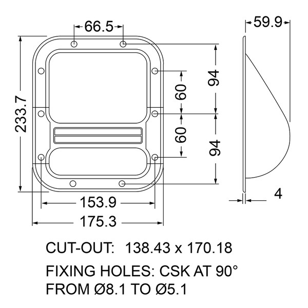 Tuff Cab Bar Handle with Aluminium Handle and ABS Plastic Body