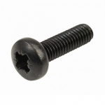 Screw M3 x 10mm Pan Head Pozi Screw/Bolt Black