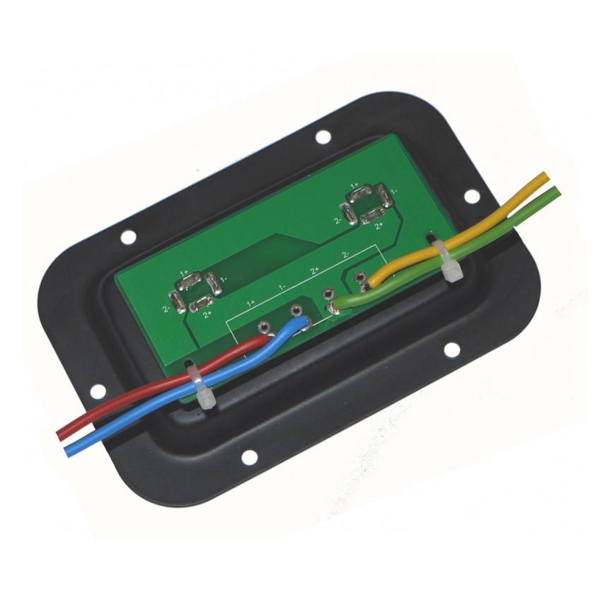 Connector Dish Kit with 2 x NL4MPXX Speakons, Terminal Block & PCB