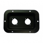 Recessed Connector Plate for 2 x Speakon or XLR flush/rear-mounted