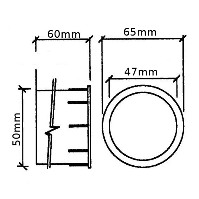 Tuff Cab 50mm Bass Reflex Tuning Port Tube