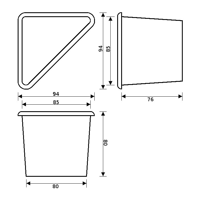 Tuff Cab Triangular Corner Bass Port