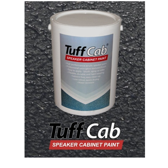 Tuff Cab Pro Speaker Paint SatinMatt Black 2.5Kg £40.00