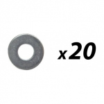 20 Pack of Tuff Cab M5 Washer Zinc Plated