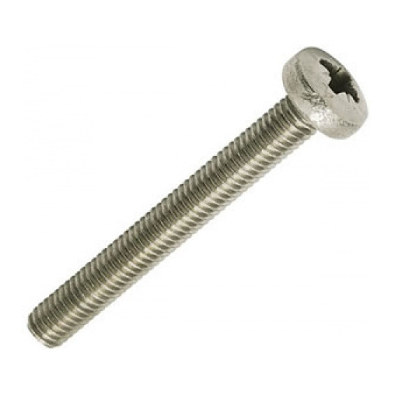 Tuff Cab M6 x 50mm Pozi Pan Head Screw Zinc Plated