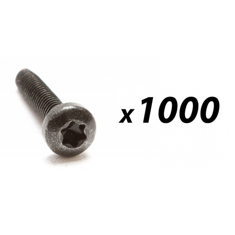 1000 Pack of Torx Head Pan Machine Screw M5 X 35mm (Black)