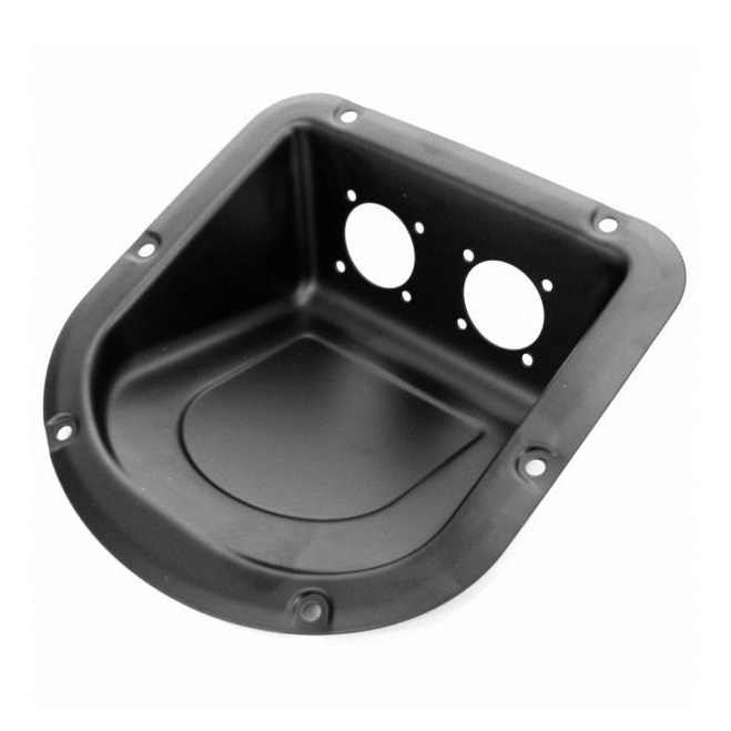 Tuff Cab Recessed Dish punched for 2x Neutrik G-Series sockets (NL8 / NLT4)