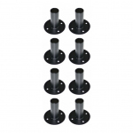 Pack of 8 Tuff Cab Top Hat 35mm Speaker Pole Mounts