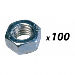 100 Pack of Tuff Cab M4 Hex Full Nut