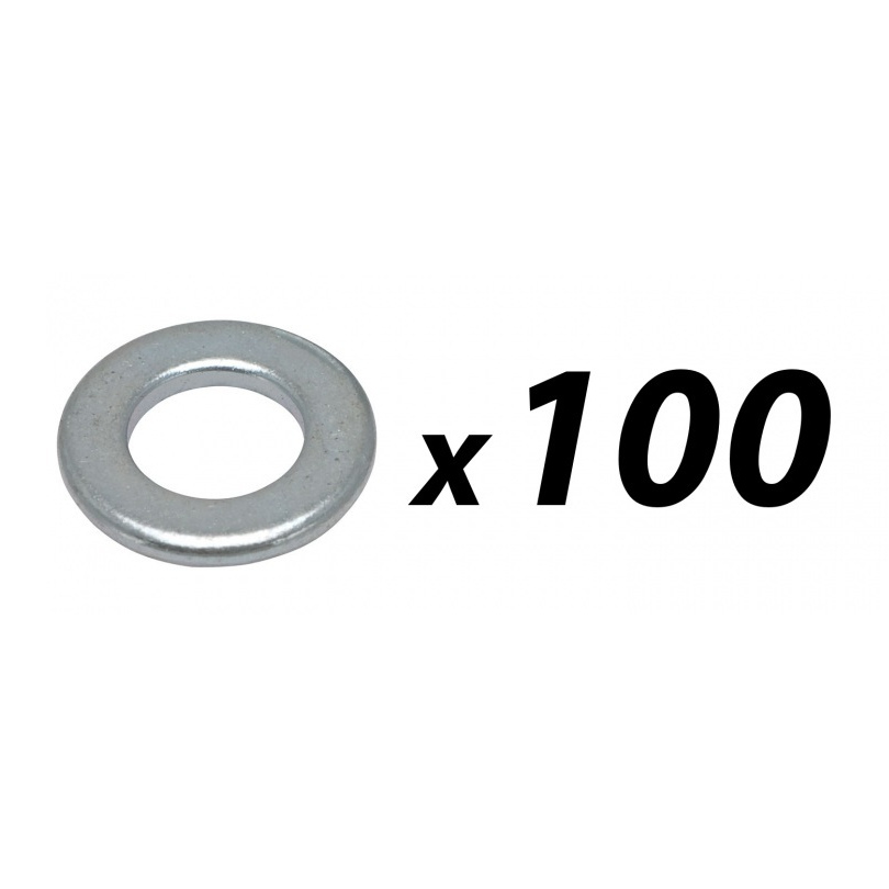 100 Pack of Tuff Cab M4 Form A Washer Zinc Plated