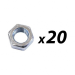 Pack of 20 Tuff Cab M5 Hex Full Nut