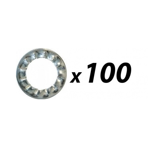 100 Pack of Tuff Cab M5 Internal Shake Proof Washer