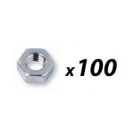 Pack of 100 Tuff Cab M6 Hex Full Nut