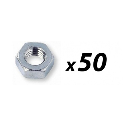 50 Pack of Tuff Cab M6 Hex Full Nut