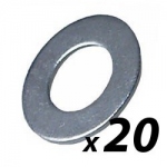 Pack of 20 Tuff Cab M8 Washer Zinc Plated