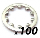 Pack of 100 Tuff Cab M8 Internal Shake Proof Washer