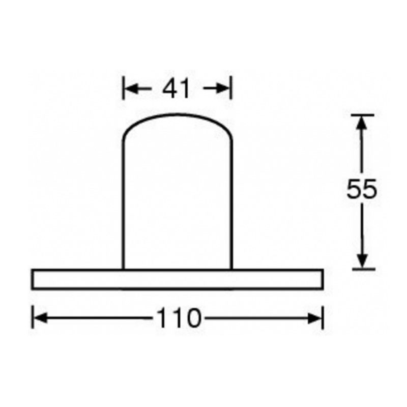 Short Internal Steel 35mm Top Hat Speaker Mount