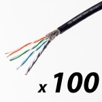 100M Reel of Van Damme TourCat S/FTP Cat 6A Ethernet Cable 